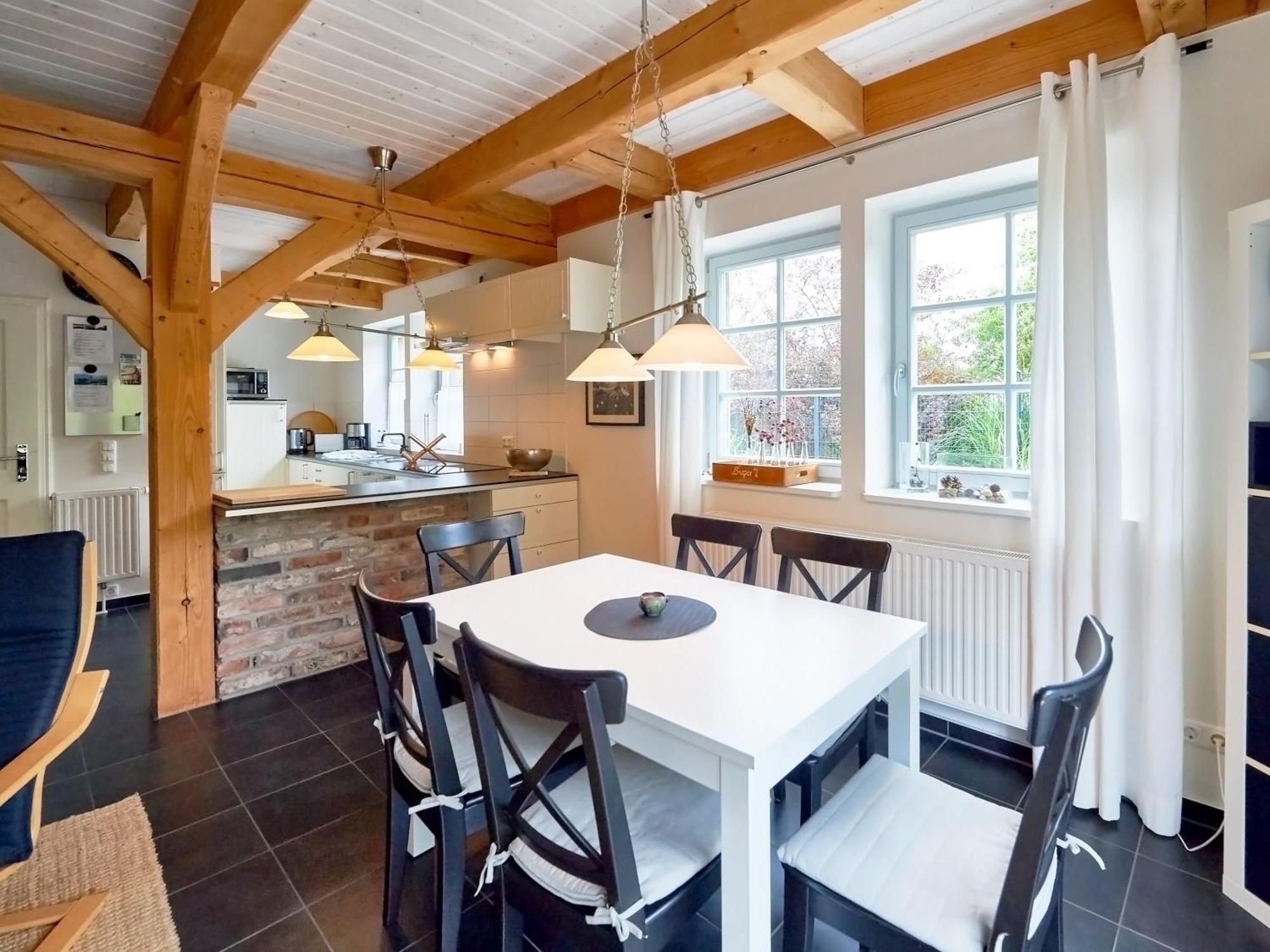 Fachwerkhaeuser Seedorf - Haushaelfte "Sophie Charlott" Mit Kamin Und Terrasse Luaran gambar